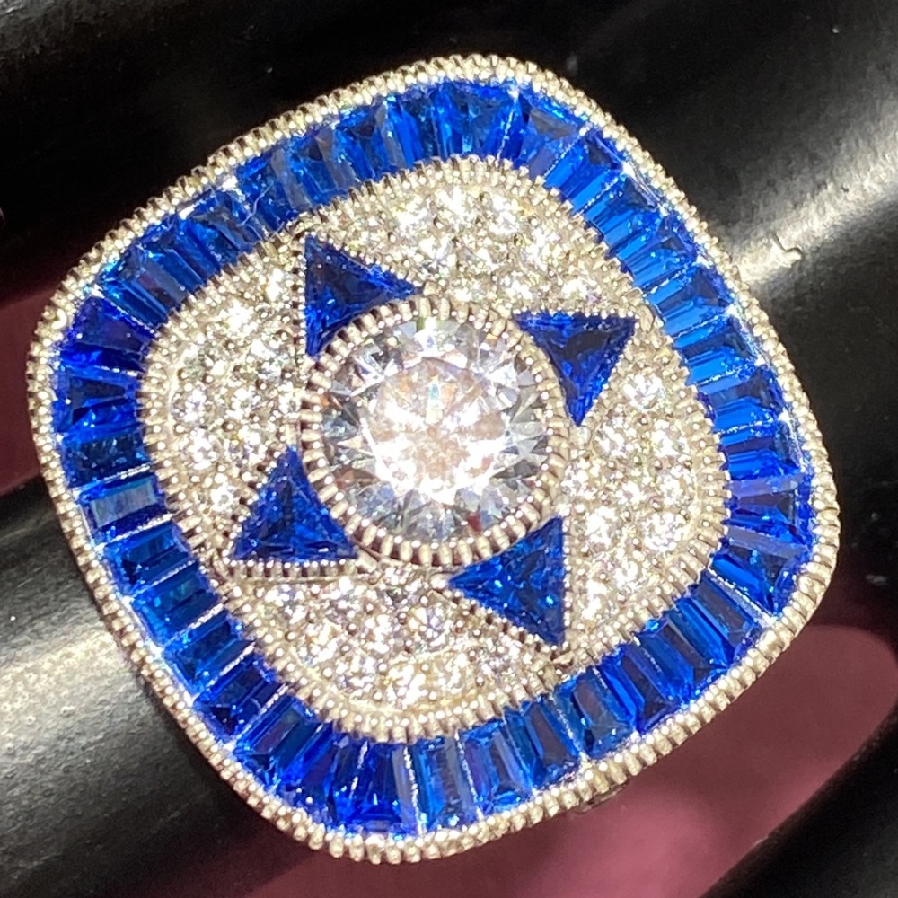 Blue Sapphire & White Diamond Simulants